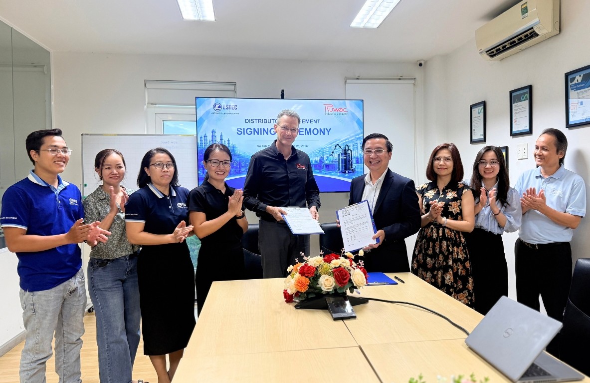 ESTEC KÝ KẾT HỢP TÁC CÙNG RUWAC, MỞ RỘNG DANH MỤC GIẢI PHÁP HÚT BỤI CÔNG NGHIỆP TẠI VIỆT NAM
