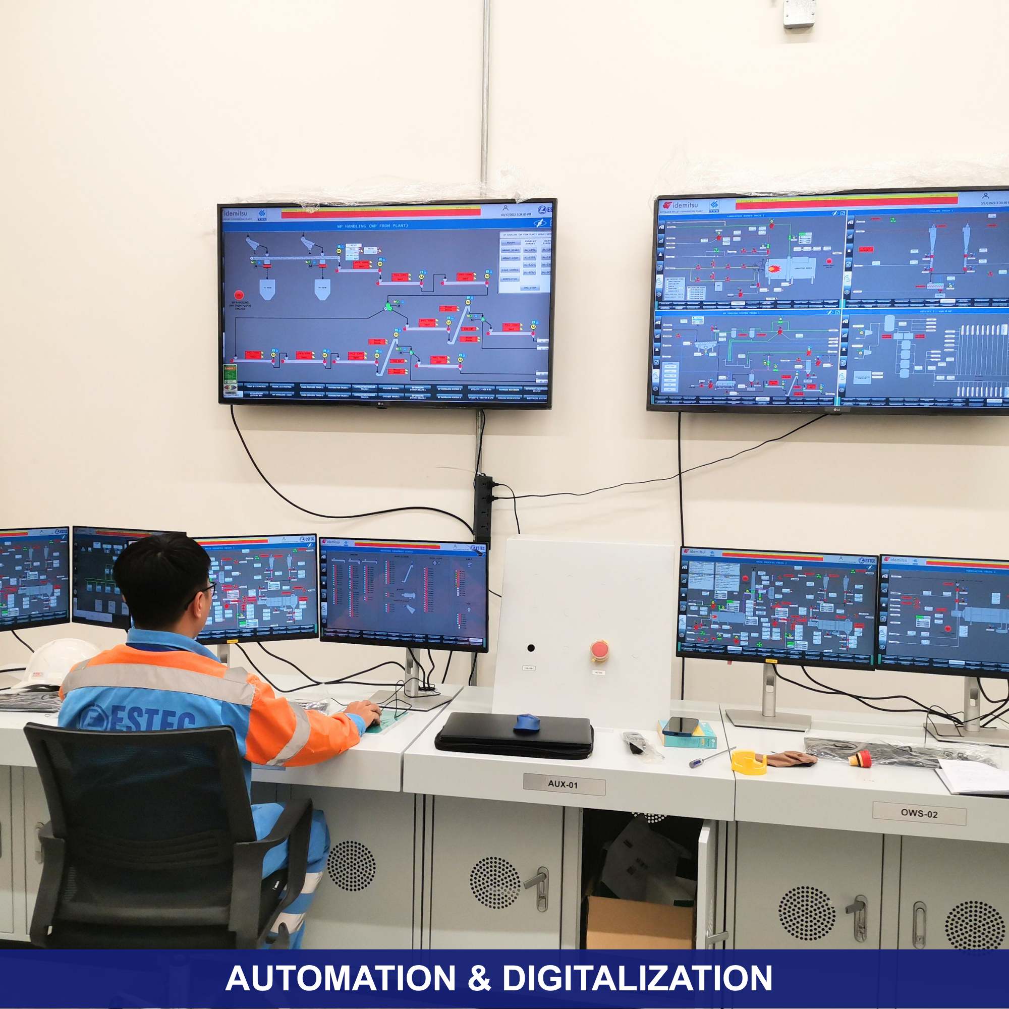DỰ ÁN CUNG CẤP LẮP ĐẶT, HỆ THỐNG SCADA TOÀN BỘ NHÀ MÁY VIÊN NÉN ĐEN IDEMITSU